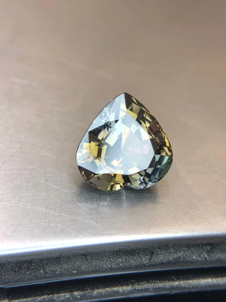 Natural Untreated Tanzanite  6.3 carats in Heart Shape from Tanzania — view 3